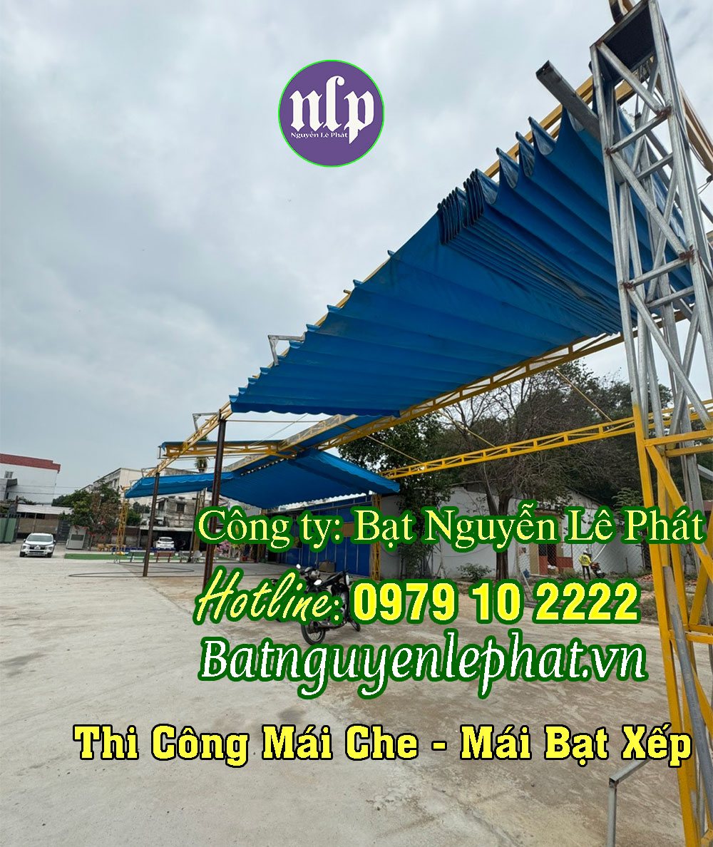 Báo Giá Thi Công Mái bạt xếp di động Tại Vĩnh Long, Mái Tôn Trọn Gói Mới Nhất