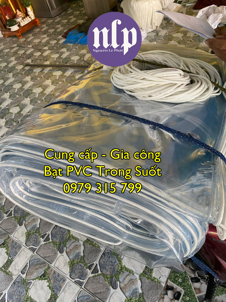 Bạt che nắng mưa trong suốt PVC