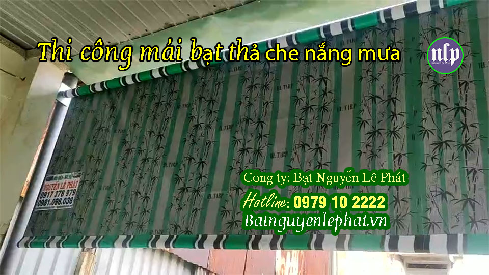 Bạt thả che nắng ngoài trời