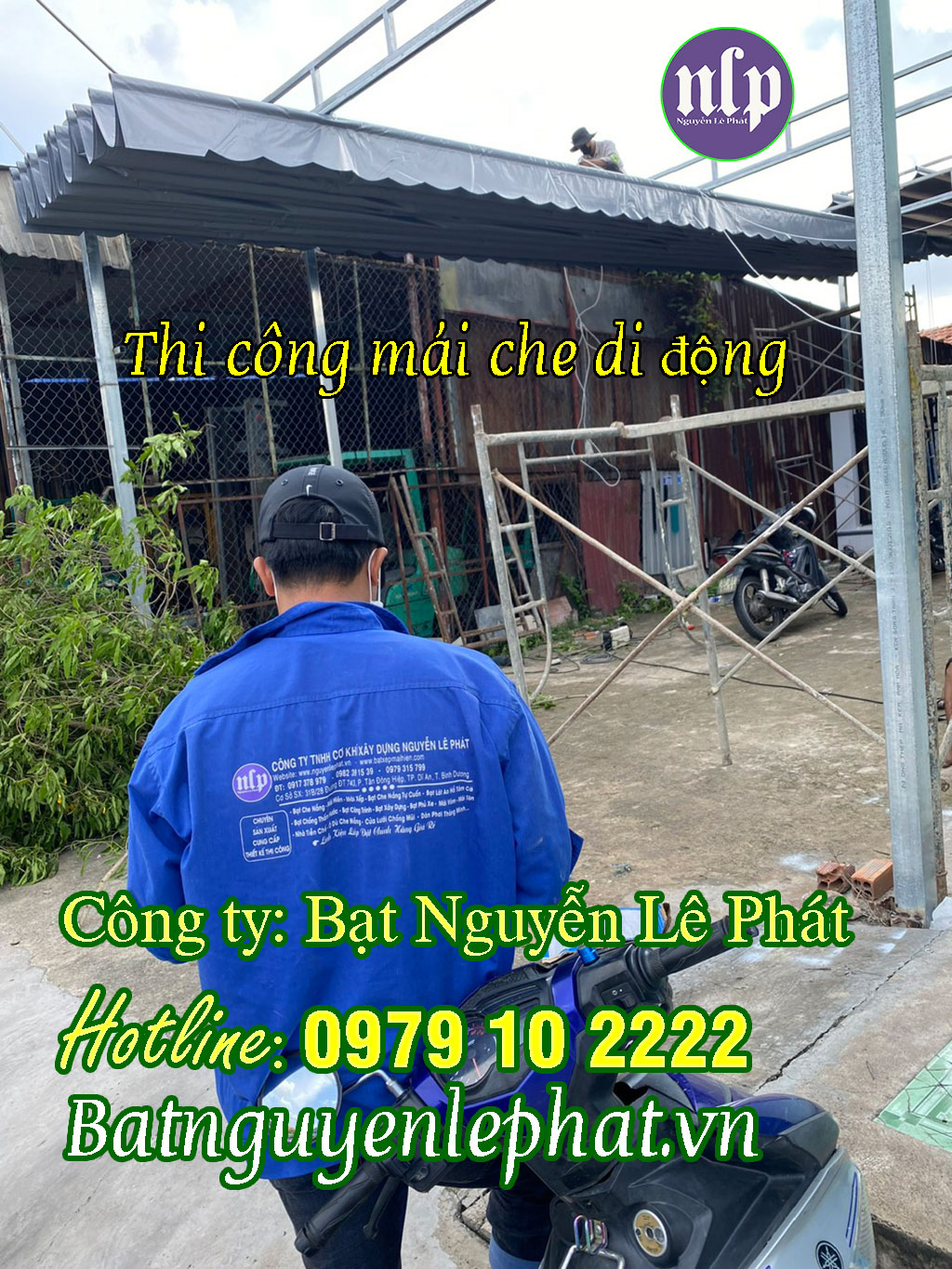 Lắp Bạt Mái Hiên Mái Xếp Di Động, Bạt Kéo Che Nắng Mưa Tại Quận 7