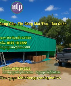 Thi Công Rèm Bạt Chống Nắng Mưa Theo Yêu Cầu Ở Long Thành, Rèm Bạt Ngoài Trời Tại Đồng Nai