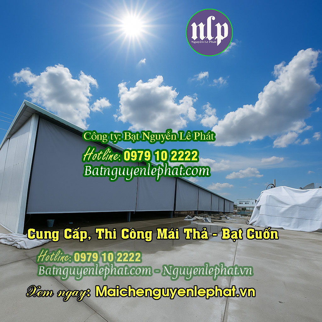 Bạt mái thả tự cuốn Bạt mái thả tự cuốn