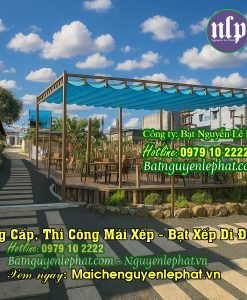 Giá Thi Công Mái Bạt Xếp Tại Đồng Tháp, Mái Bạt Lượn Sóng Ngoài Trời T4/2026