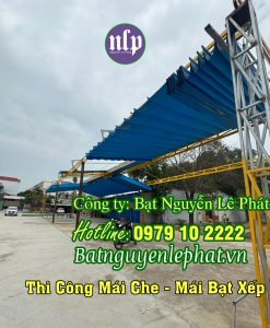 Báo Giá Thi Công Mái bạt xếp di động Tại Vĩnh Long, Mái Tôn Trọn Gói Mới Nhất