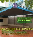 Thi công mái bạt xếp